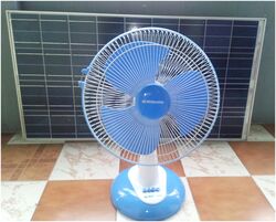 Solar DC Table Fan, for Air Cooling, Voltage : 12v