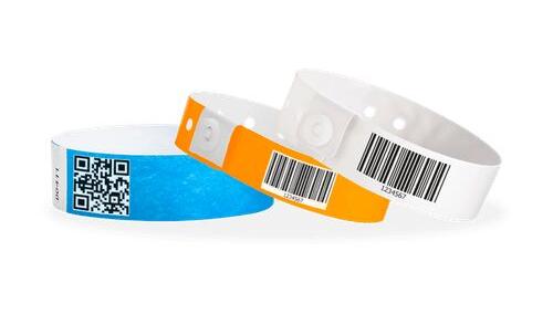 Soft Vinyl Barcode Wristband, Color : Blue, Red, White etc.