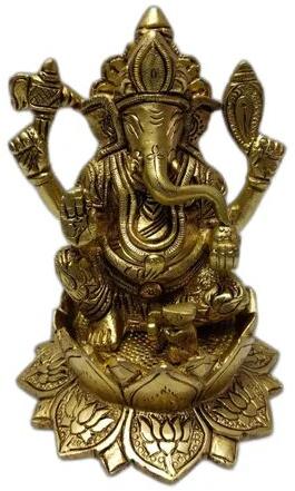 Brass Ganesh Ji Statue, Size : 5 Inch