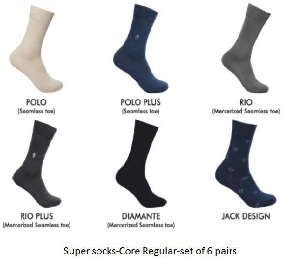 Men\'s socks- Core-Regular-set of 6 pairs-Model 2
