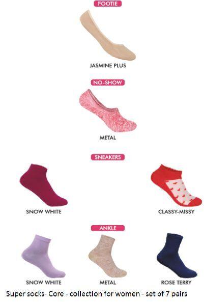 Women's socks - Core - set of 7 pairs - Model 1