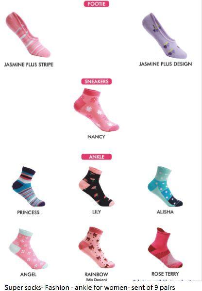 Women's socks - Fashion- set of 9 pairs - Model 2