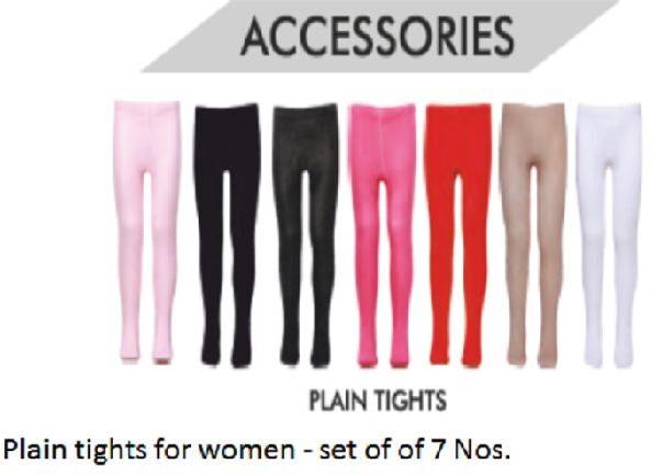 Womens Tights Plain - Winter collection for women - 6 Nos