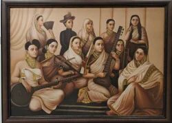 Canvas Ravi Verma Paintings, Size : 4*6 feet