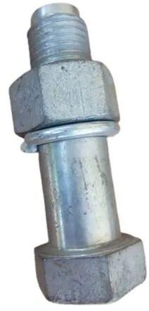 Mild Steel Tower Crane Nut Bolt, Size : 24 X 75 mm