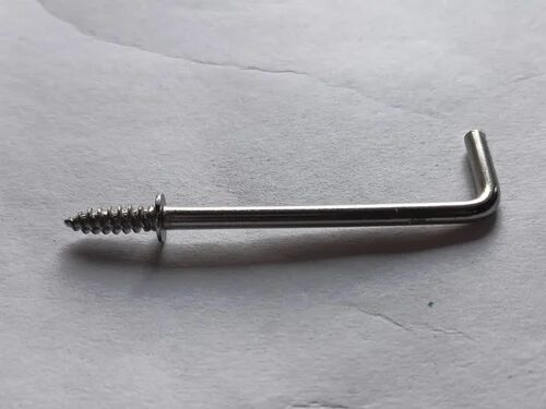 Stainless Steel L Screw Hooks, Size : 2 Inch