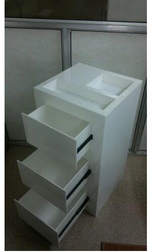 Rectangle Acrylic Box, Color : White