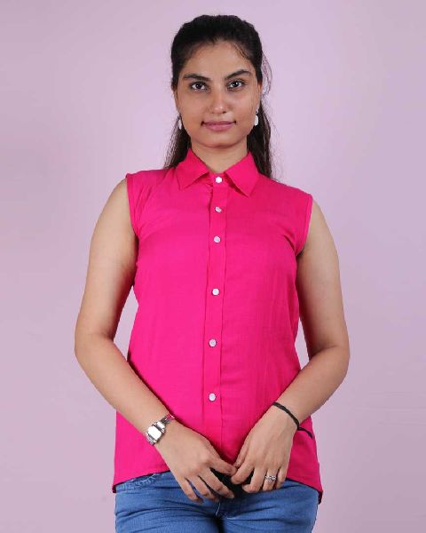 Pink western shirt, Size : m