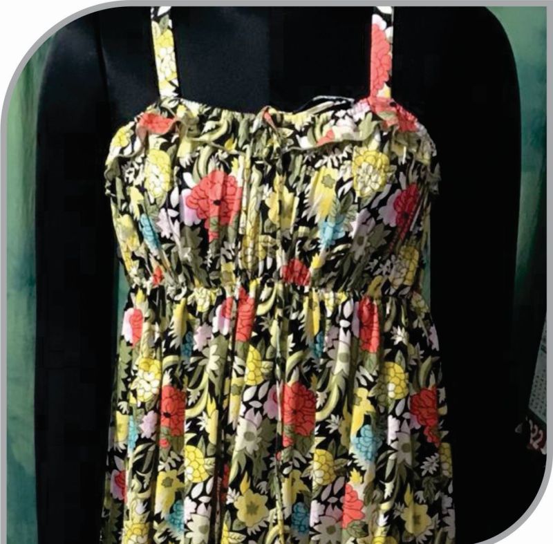 Ladies Printed Cotton One Piece Dress