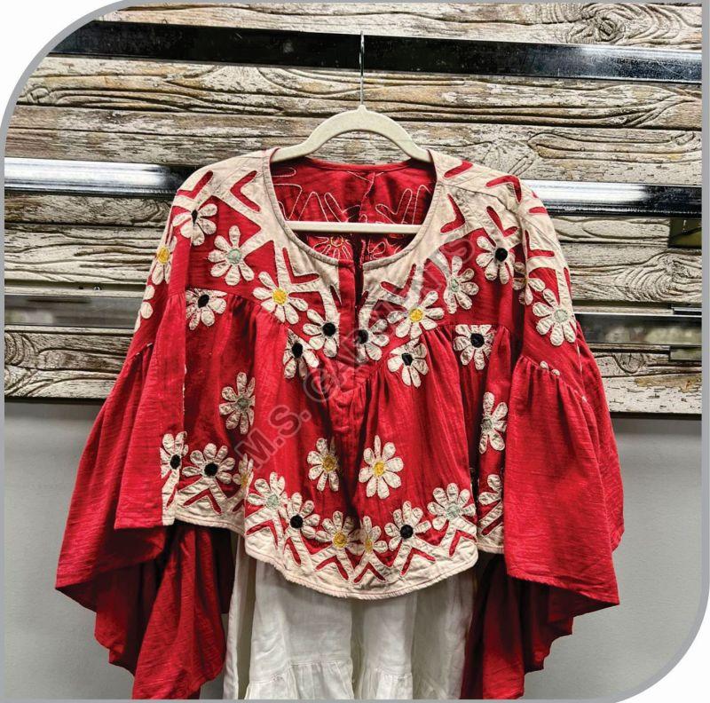 Cotton Ladies Embroidery Top, Size : XL