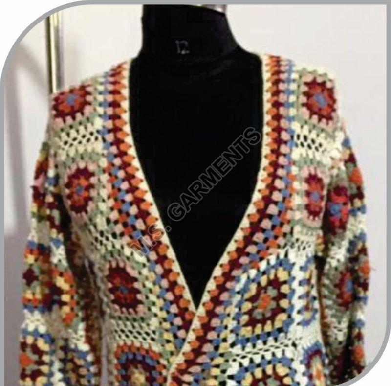Ladies Fancy Crochet Jacket