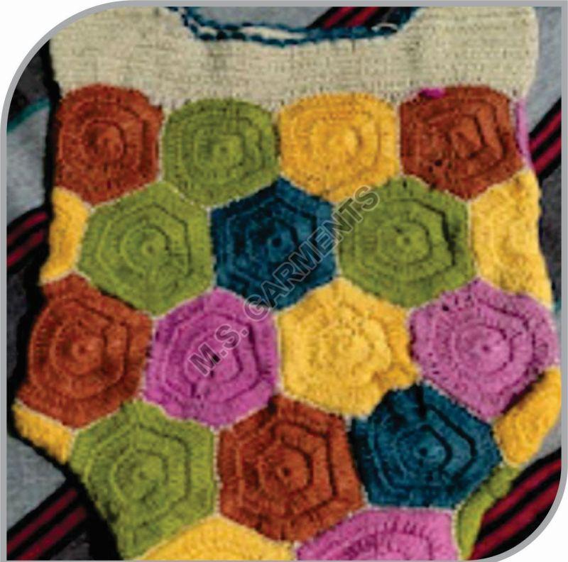 Printed Cotton Yarn Crochet Bag