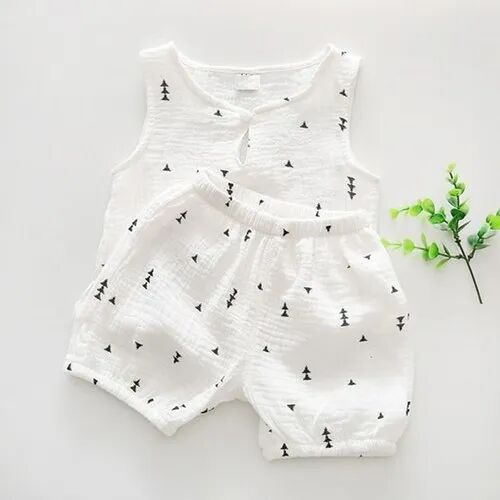 Printed Cotton Baby Frock, Packaging Type : Packet