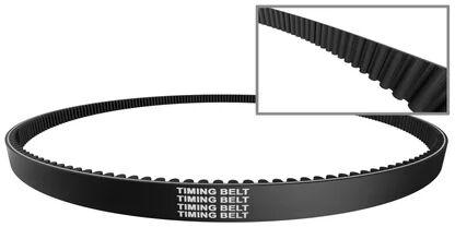Rubber Fenner Timing Belts, Color : Black