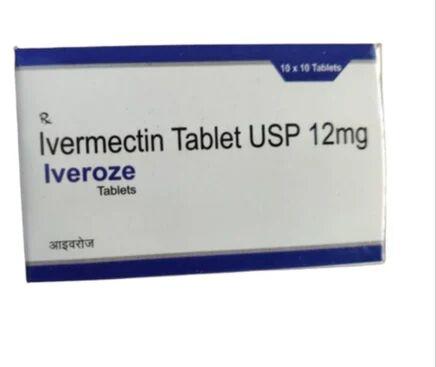Ivermectin Tablets, Packaging Size : 10*10 Box (100 Tablets)