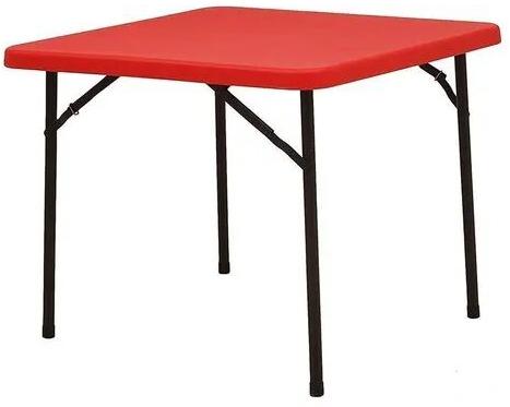 Square Plastic Moulded Folding Table, for Cafe / Restaurant, Home