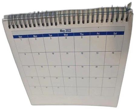 Paper Table Top Calendar, for Promotion, Color : White