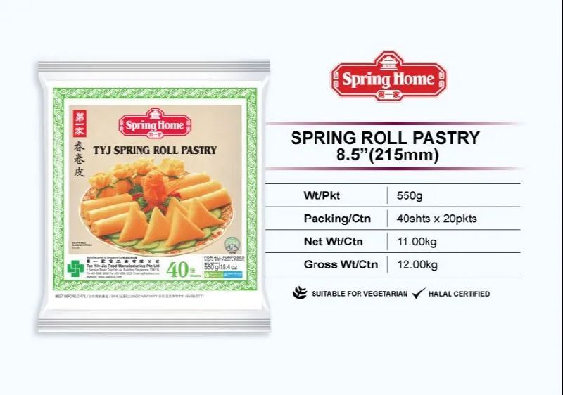Plain Spring Roll Sheet, Packaging Type : Box