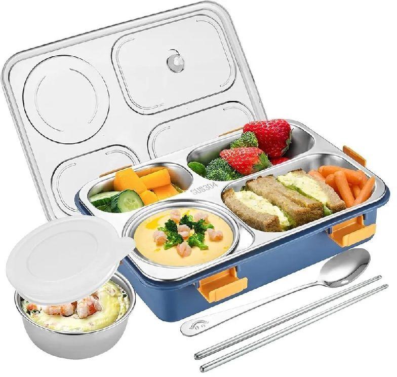 SQUARE STAINLESS STEEL Lunch Box, for OFFICE, SCHOOL