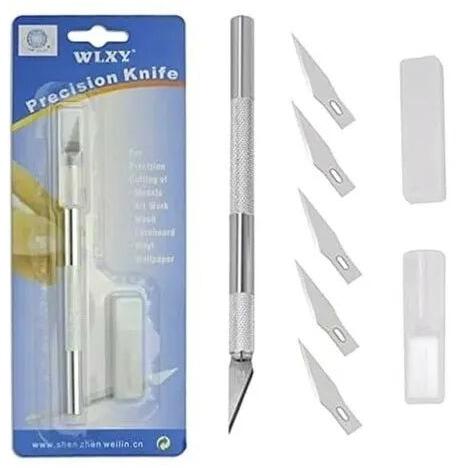 Precision Hobby Knife Cutter, Color : Silver