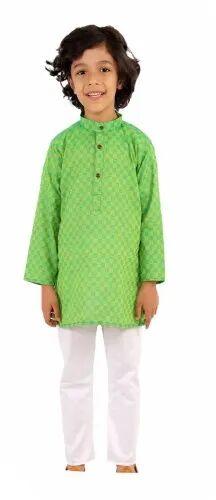 Kids Cotton Kurta Pajama Set, Size : Medium