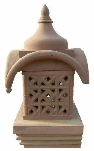 Pink Sandstone Lamp, Style : Handmade