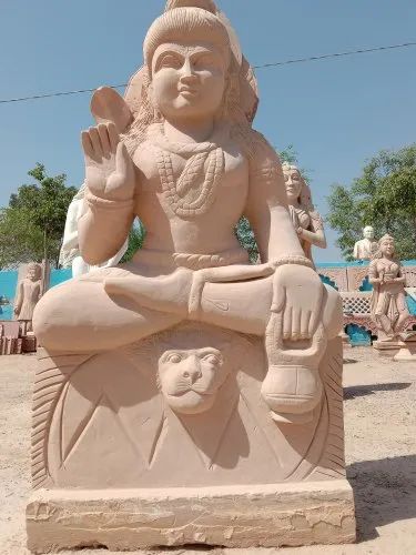 Polished Sandstone Stone Shiva Statue, Style : Antique