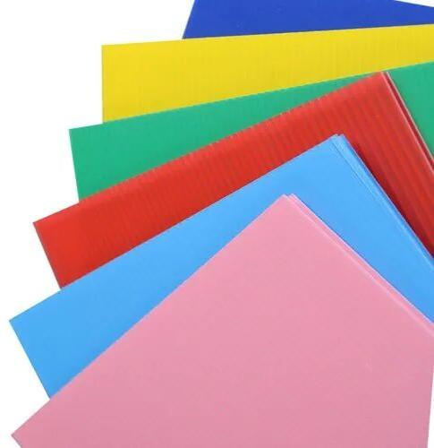 Multicolor Hollow PP Corrugated Sheets