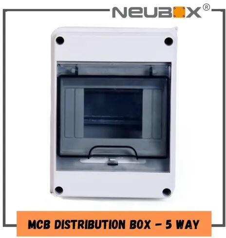 Rectangular ABS Distribution Box, Color : Gray