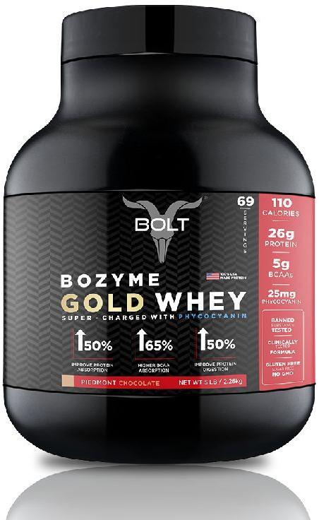 BOZYME GOLD WHEY SUPER-CHARGED WITH PHYCOCYANIN