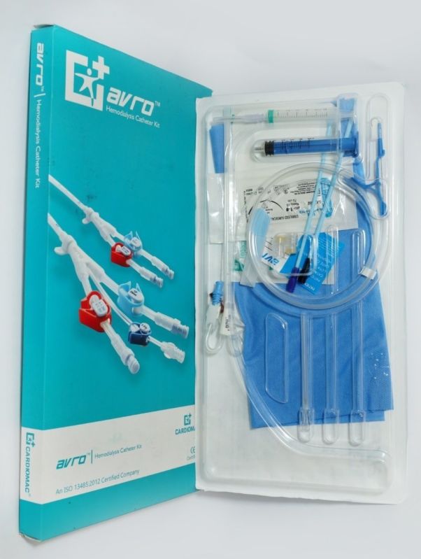 Silicone Hemodialysis Catheter Kit, For Hospital, Feature : Flexible Tip
