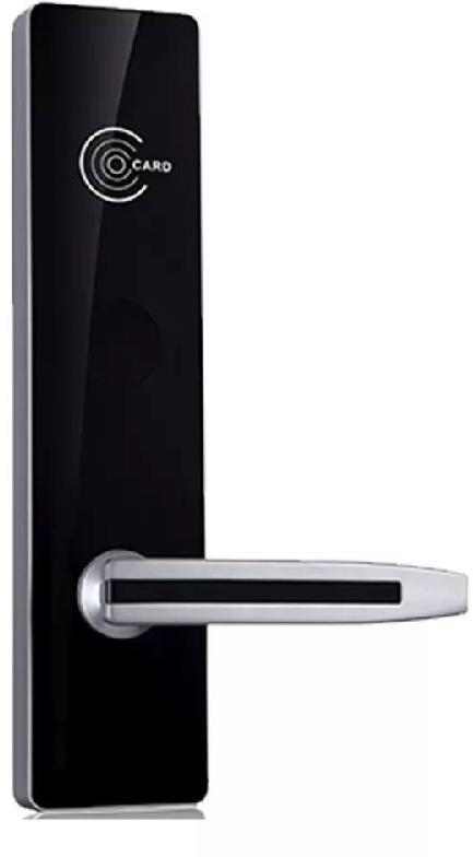 Extruded Aluminum Hotel Electronic Mortise Lock, Color : Black White