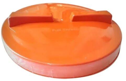 Round Plastic Threaded Water Tank Lids, Color : Orange