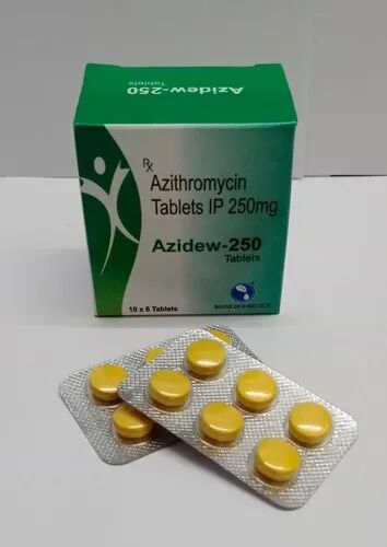 AZIDEW-250 azithromycin tablet, Packaging Type : Blister