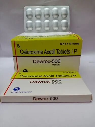 Cefuroxime Axetil Tablets, Packaging Size : 10*1*10