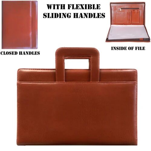 Plain Leather Document Bag, Shape : Rectangular
