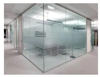 Toughened Glass Partition, Color : Transparent