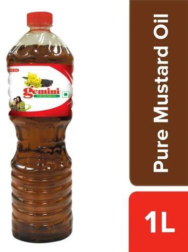 Gemini Pure Mustard Oil, Packaging Size : 2L