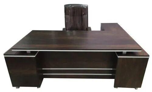 Wooden Office Table, Color : Brown