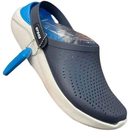 PVC Men Crocs Slipper, Color : Blue White