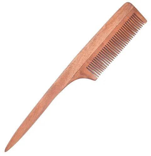 Neem Wooden Comb, Color : Beige