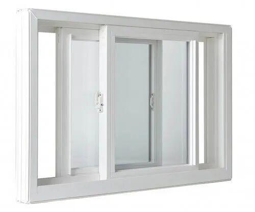 UPVC Sliding Window, Frame Color : White