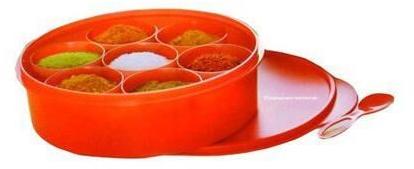 Plastic Tupperware Spice Box, Color : Orange