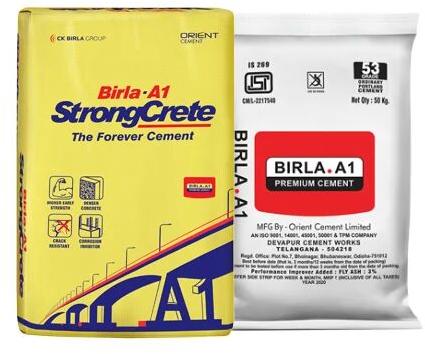 Birla A1 Cement, Packaging Type : PP Sack Bag