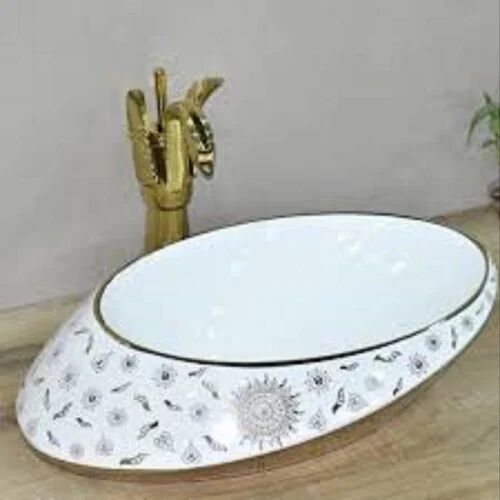 Ceramic Wash Basin, Color : White