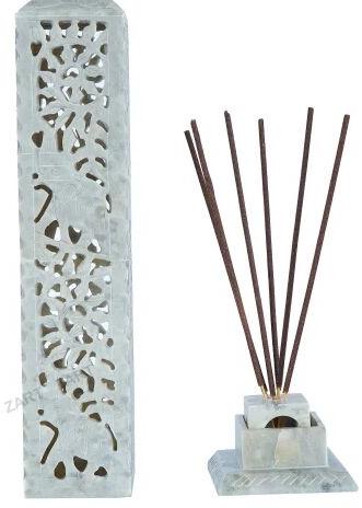 Polyresin Marble Incense Sticks Stand, Color : Of White