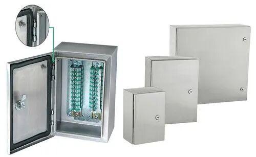 Powder Coated Stainless Steel Electrical junction box, Shape : Square
