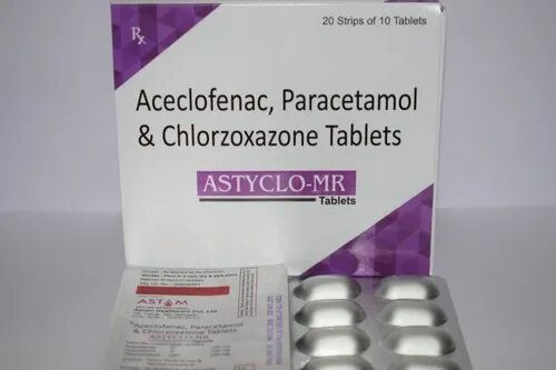 Aceclofenac paracetamol chlorzoxazone tablet