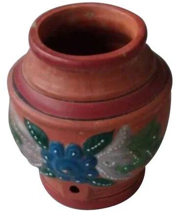 Printed Ceramic Pot, Size : 3.9 x 4.7 x 6.2 Inch