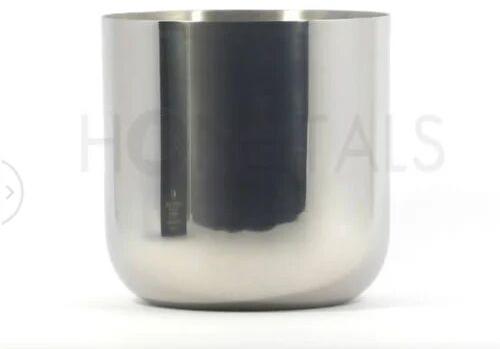 Round Iron Silver Candle Container